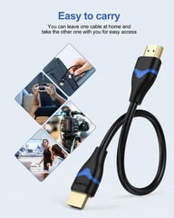 4K Short HDMI Cable 6 Inch, HDMI Cord 0.5FT High Speed HDMI to HDMI Cable 2.0(4K