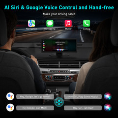 11.26″ Car Stereo Wireless Apple CarPlay Android Auto FM Touch Screen Radio DVR