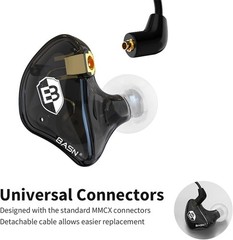Bsinger PRO in Ear Monitor Headphones for Musicians, Dynamic Driver Noise Isolat