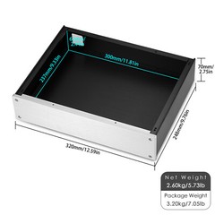 HiFi Aluminum Chassis for DIY Amplifier Housing Preamp Enclosure DAC Case BOX