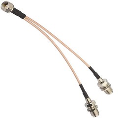 50 ohm F Type Coax Cable Splitter To F Dual Female 3 Way RG316 Coaxial Cable
