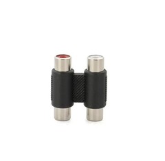2 RCA Female to Female F/F Video Connector Converter Adapter for TV DVD HDTV AV