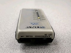 Sony Walkman SRF-S84 AM/FM Super Compact Radio Mega Bass Silver READ DESCRIPTION