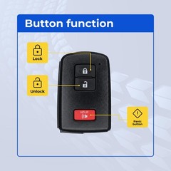 Replacement Smart Key Fob for Toyota Tacoma 2021 FCC HYQ14FBB Part Number