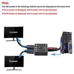 HDMI 2.0 Bi-Direction Switch Switcher 4K Cable Splitter HUB HDCP 2×1 1×2 In Out