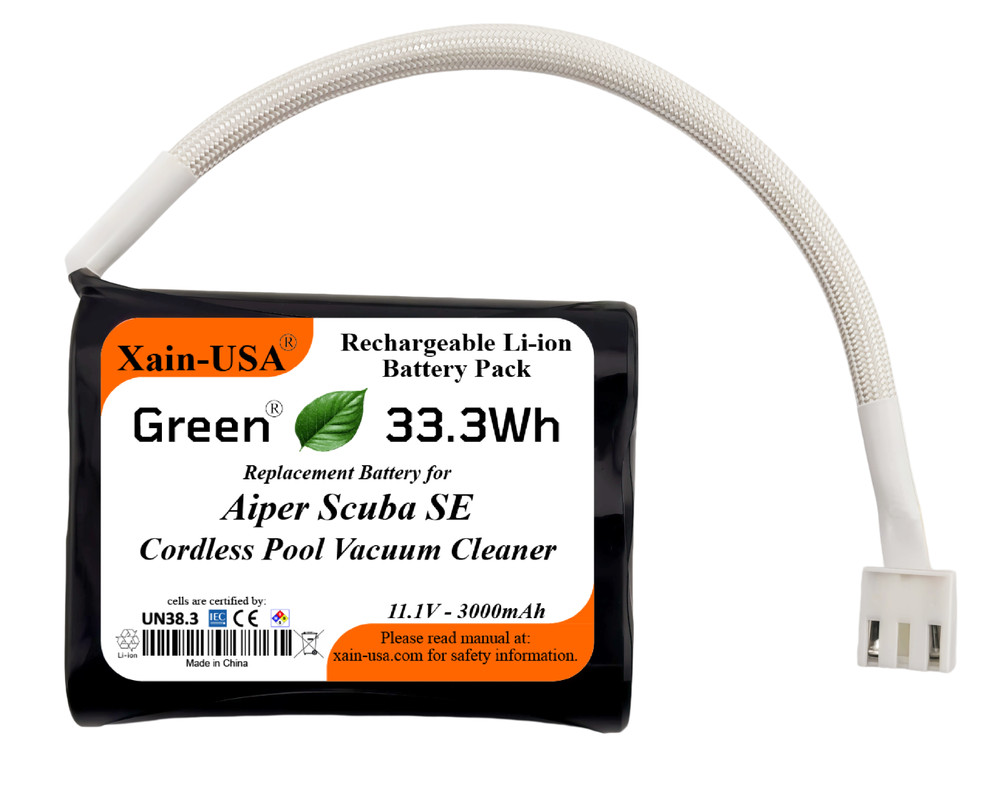 11.1V 3000mAh Replacement Battery for Aiper Scuba SE Cordless Pool Vacuum