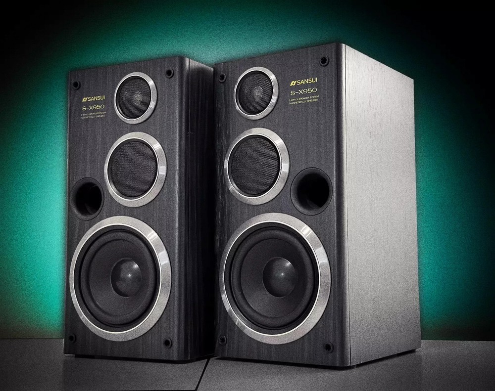 SANSUI S-X950 🌈RaRe🌈 Collector’s Vintage Stereo Bookshelf Speakers