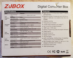 ZJBOX Digital Converter Box w/remote/manual/cables, 1080p MPEG4 PVR & more. Used