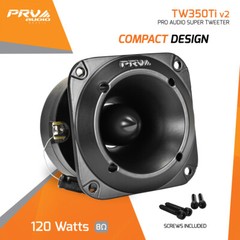 2x PRV Audio TW350Ti Bullet 3” Pro Super Tweeter 8 Ohm Titanium Car Audio 240W
