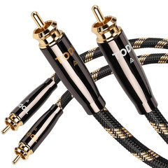 1.64Ft Audiophile OCC RCA Cables Dual Shielded for Hifi Stereo Audio | RCA to RC