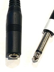 B Stock 9in 1/4″ 1/4 Inch Stereo TRS Female to 2 X 1/4 Inch Male Mono Y Splitter