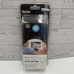 New Sealed Vivitar 6FT Micro HDMI to HDMI Cable 1080p HD 3D 24K Gold Plated