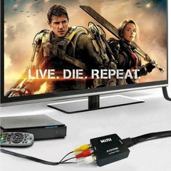 LOT RCA to HDMI Converter Adapter AV 1080P For TV Audio Video Composite AV2HDMI