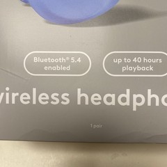 Heyday Wireless Headphones Bluetooth 5.4 Up To 40 Hours Playback Blue
