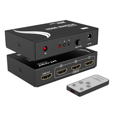MT-VIKI 3×1 HDMI Switch 4K 30HZ 3 Port Switcher with Wireless IR Remote for 3D