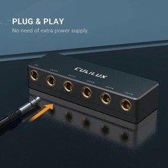 Durable 5-Channel Audio Splitter – Ideal for Guitars, Monitors & Headphones