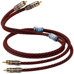 Audiophile RCA Audio Cable w/ 4-Core-Ofc Shielded Stereo 1 Pair 1.64ft 0.5M