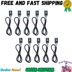 10 Pcs Motorcycle License Plate Light 12v LED License Plate Light Bright Alumini