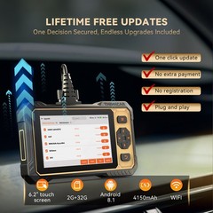 ThinkScan 662 Bidirectional Scanner Car ECM/TCM/ABS/SRS 4 System Diagnostic Tool