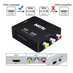 HDMI To RCA AV Adapter Converter Cable CVBS 3RCA 1080P Composite Video Audio