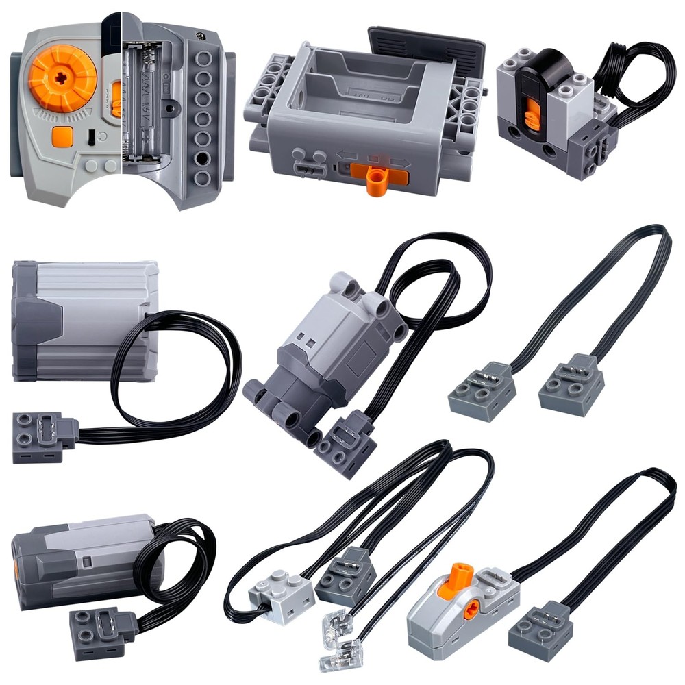 9in1 Technics Motor Kit, Power Function, the Set Contains M/L/XL Motors, AA B…