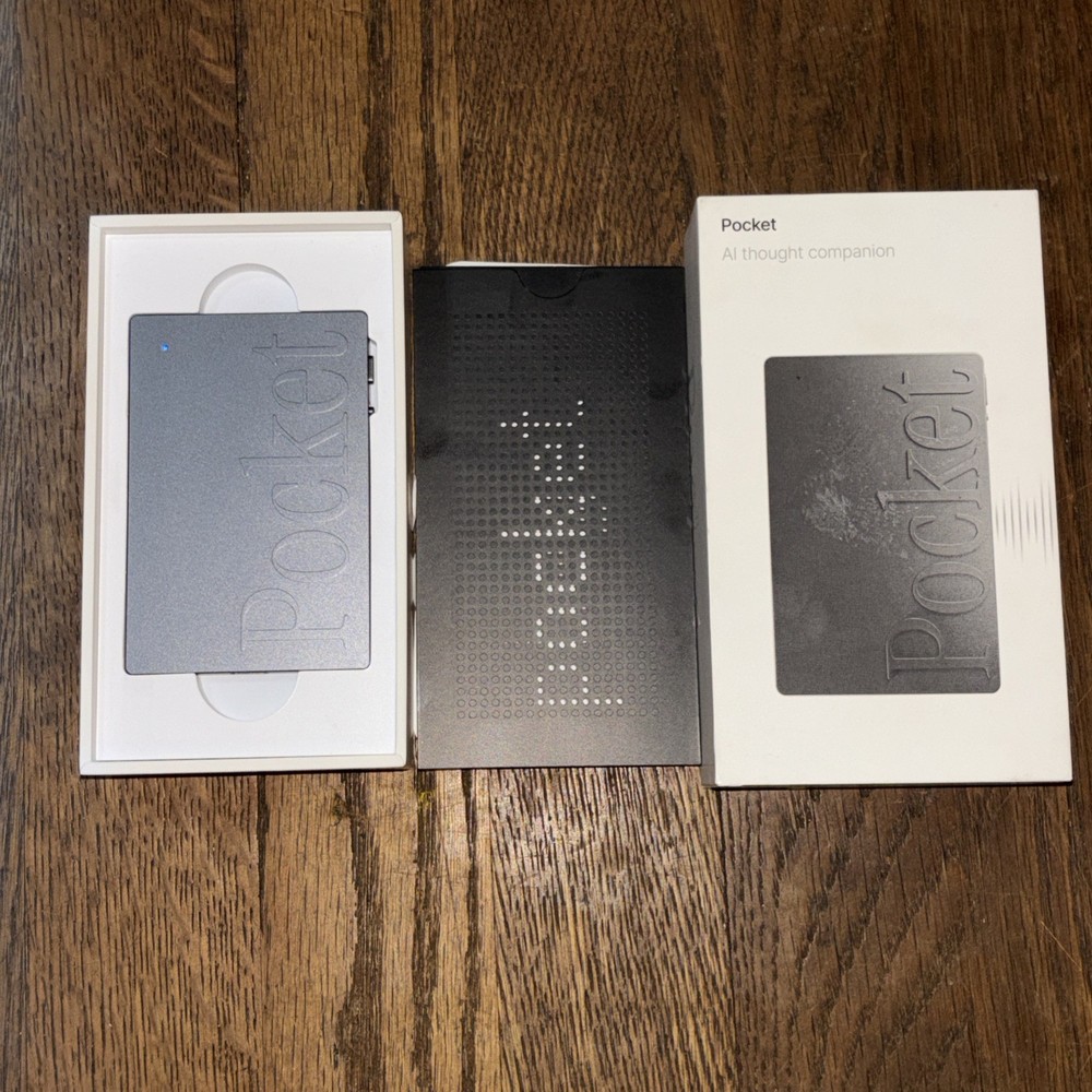 Pocket AI Thought Companion PKT01 AI Assistant 128 Gb Space Gray Hey Pocket