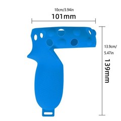 2Pcs Handle Grip Cover Silicone+Nylon Strap For Oculus Quest 2 VR Controller