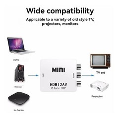 HDMI2AV Mini Converter HDMI to AV Adapter HDMI to RCA 1080P HD Video Audio – USA