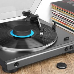 Turntable Record Weight Stabilizer with Aluminum 45 RPM Adapter and Low Profi…