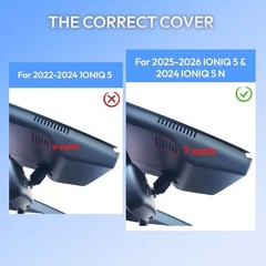 4K Dash Cam for Hyundai IONIQ 5 2025 (7-Vent) & 2024 IONIQ 5 N, 2160P 128GB Card