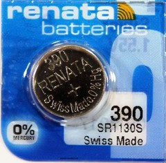 390 RENATA WATCH SR1130S (2 piece) BATTERY FREE SHIPPING Authorized Seller