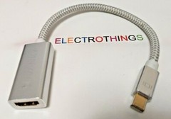 Mini DisplayPort HDMI AdapterAmazon Basics Nylon Braided cable, Aluminum Body