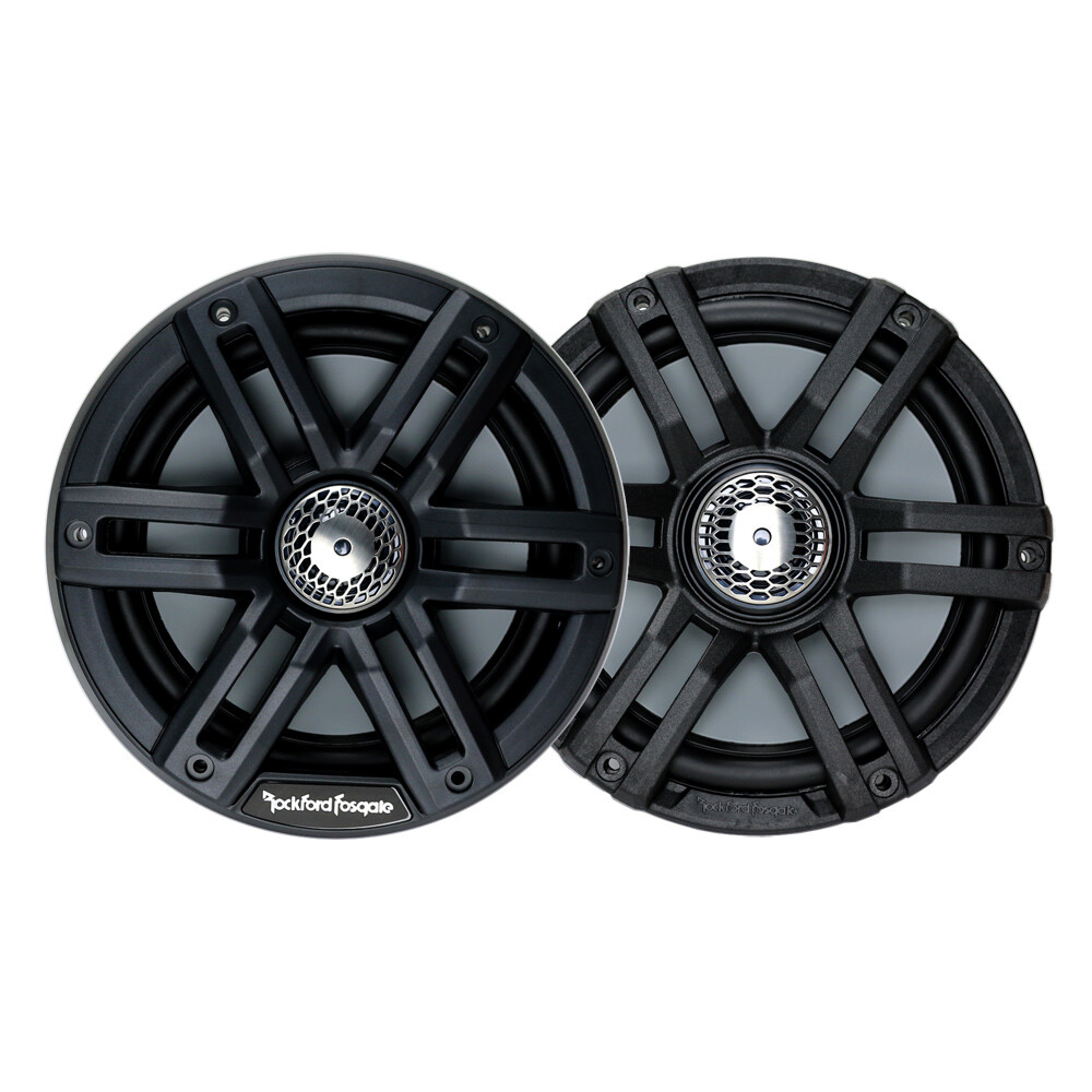 Rockford Fosgate M2-65B 6-1/2″ 2-Way Marine Coaxial Speakers w/ RGB LED – Black