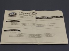 PAC – LocPRO 4-Channel Line Output Converter LP6-4 – Black/Blue
