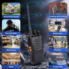 Walkie Talkie Long Range 50 Mile Two Way Radio Charge Waterproof 6 / 10 Pack Set