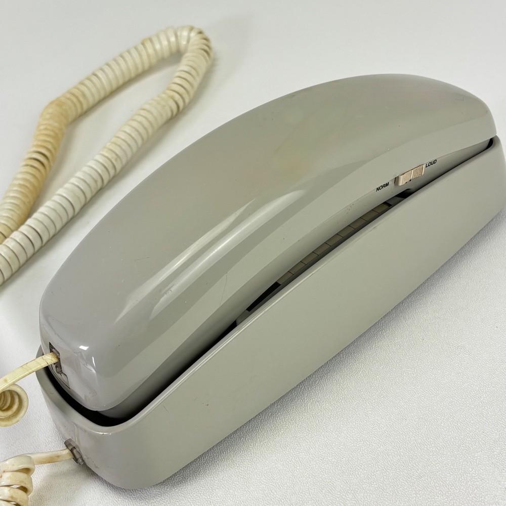 Corded Push Button Telephone Gray 1991 Landline Vintage AT&T Trimline 210