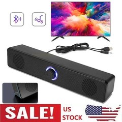 Stereo Bass Sound Computer Speakers 3.5mm USB Wired Soundbar for Desktop Laptop