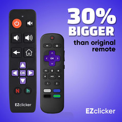 Roku TV Remote Big Button TV Remote Control for All Roku ONLY Simple and Easy