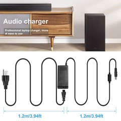 24V AC/DC Samsung Replacement Adapter Soundbar Power Supply DC Charger Black