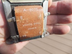 Vtg New Old Stock Stancor A-8076 Voice Coil, 4, 8, 16 ohms, 70.7 V Line, 2.5-20W