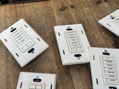 Lutron At-Nb-None Q26SM 6 Button +L/R Keypad Lot Of 5 Units