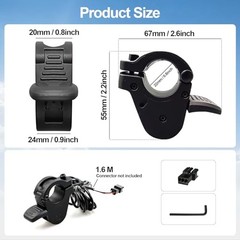 Electric Throttle 300X Thumb Throttle for 7/8inch 22mm Left 3-pin SM Connector