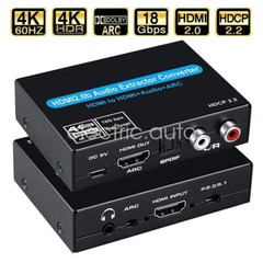 4K 60Hz HDMI 2.0 ARC Audio Extractor Splitter Converter Switcher 3.5mm Jack