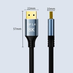 DisplayPort 8K HD Cable 1.4 8K@60Hz 4K@240Hz 32.4Gbps DP to DP Cable 1.5M / 4.92
