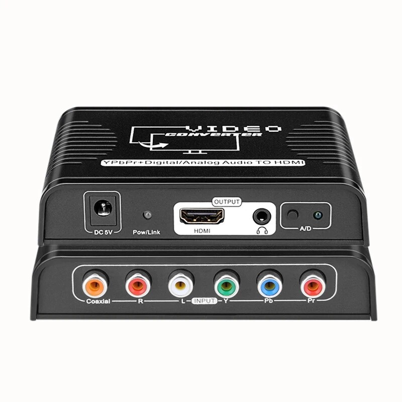 RCA Component Video Ypbpr+Digital/Analog Coaxial Audio to HDMI Converter for PS2