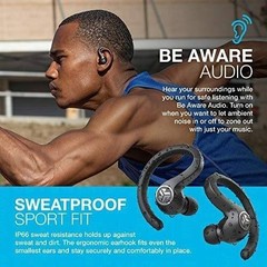 JLab JBuds Air Sport True Wireless Earbuds Black EBJUDS AIRSPRTBLK82