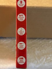 6 foot Auxiliary Audio Cable for all 3.5mm audio devices. (New in Box)