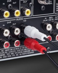 RCA Stereo Cable 2 Male To 2 Male Composite Audio Sound AV Dual Cord Red White