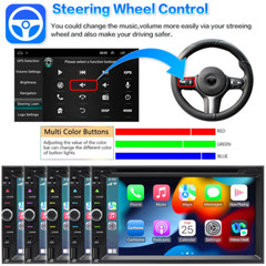 Backup Camera 7″ 2Din Car Stereo Radio CD DVD Player Bluetooth CarPlay GPS Auto