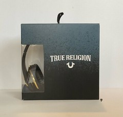 True Religion Headphones Black And Gold W/Dust Bag